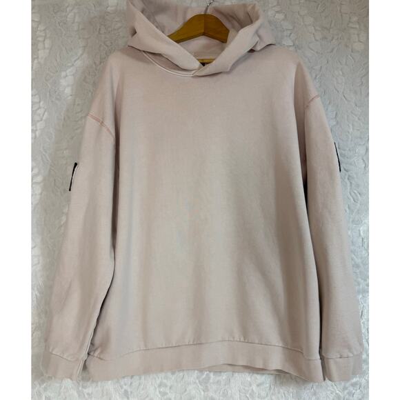 ASRV Garment Dyed Terry Heavyweight Pullover Patch Hoodie 0302 Light Pink Men XL - Picture 1 of 15
